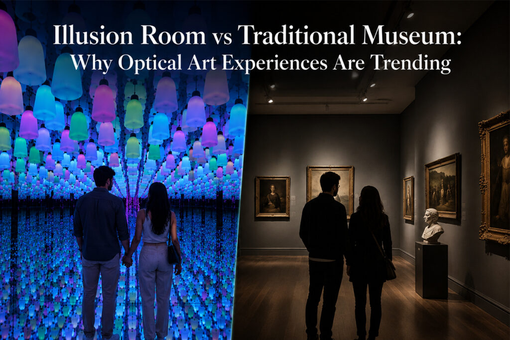 Illusion Room vs Traditional Museum: Optical Art Experiences